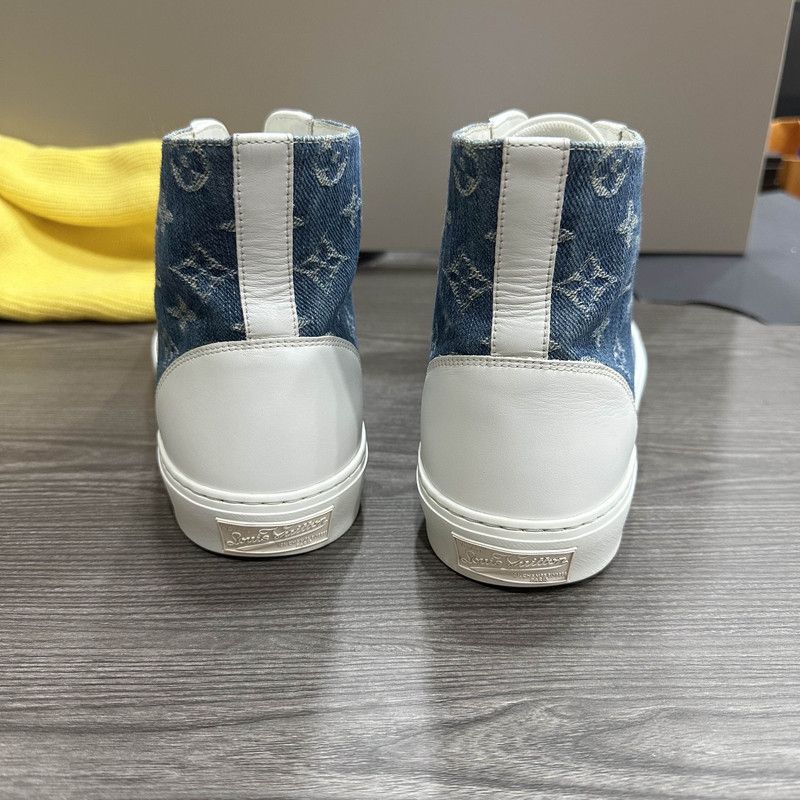 Louis Vuitton Louis Vuitton Denim High-Top Fashion Sneakers 0079 Size US 9 / EU 42 - 3 Thumbnail