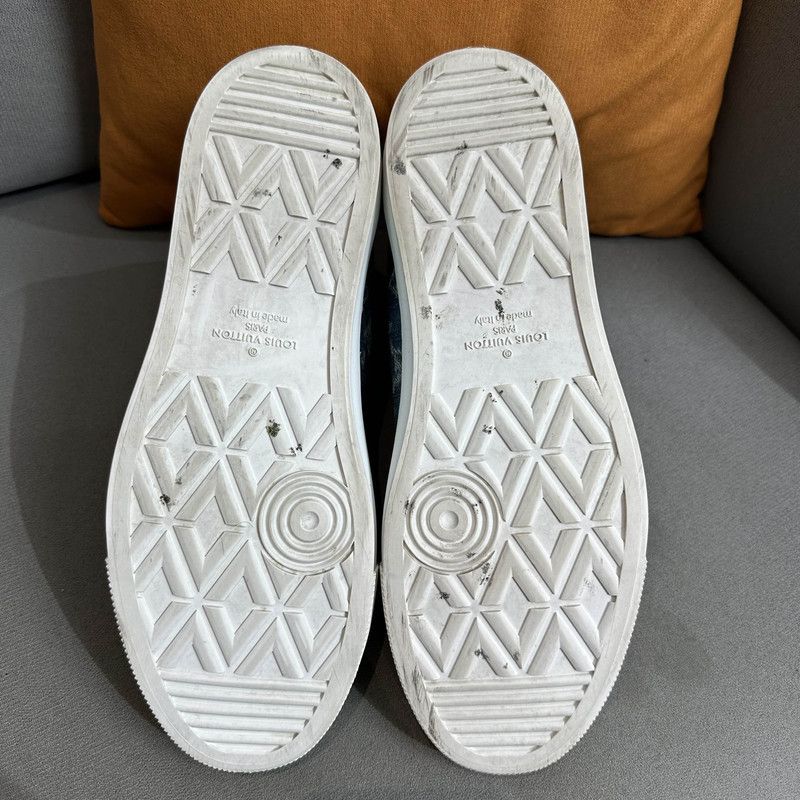 Louis Vuitton Louis Vuitton Tattoo High Top Denim Sneakers 0079 Size US 8 / EU 41 - 4 Thumbnail