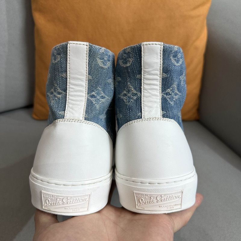 Louis Vuitton Louis Vuitton Tattoo High Top Denim Sneakers 0079 Size US 8 / EU 41 - 3 Thumbnail