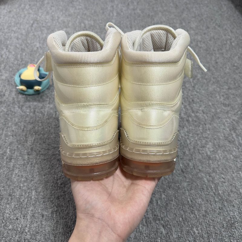 Louis Vuitton Louis Vuitton White High-Top Trainer Sneakers 0079 Size US 8.5 / EU 41-42 - 3 Thumbnail