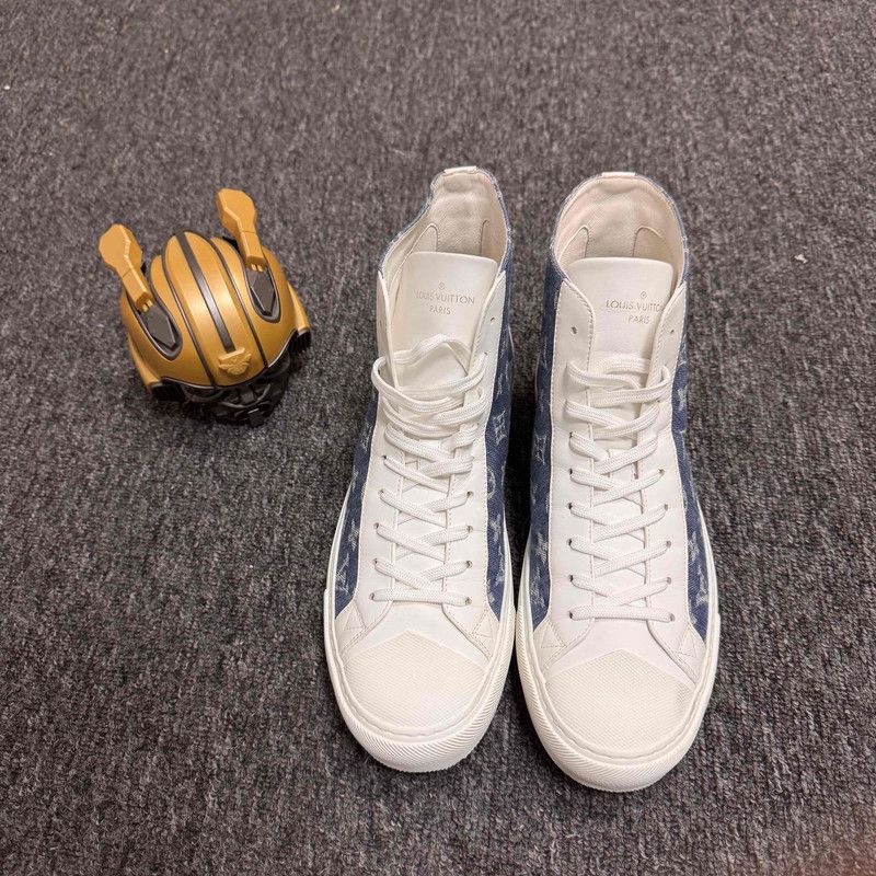 Louis Vuitton Louis Vuitton Tattoo High-Top Denim Sneakers 0079 Size US 10 / EU 43 - 2 Thumbnail