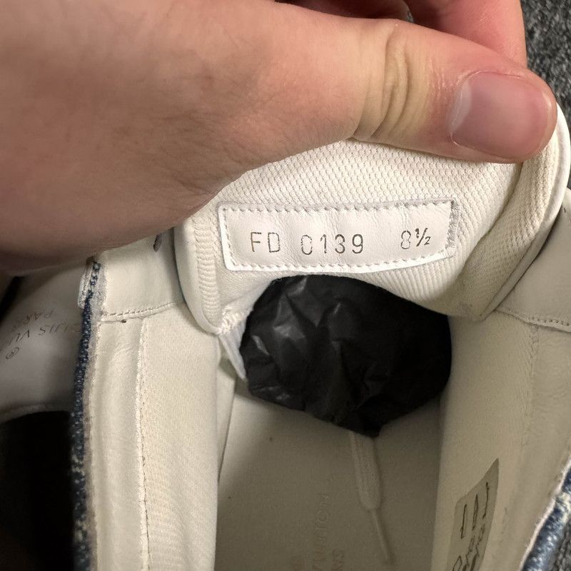 Louis Vuitton Louis Vuitton Tattoo High-Top Denim Sneakers 0079 Size US 10 / EU 43 - 5 Thumbnail