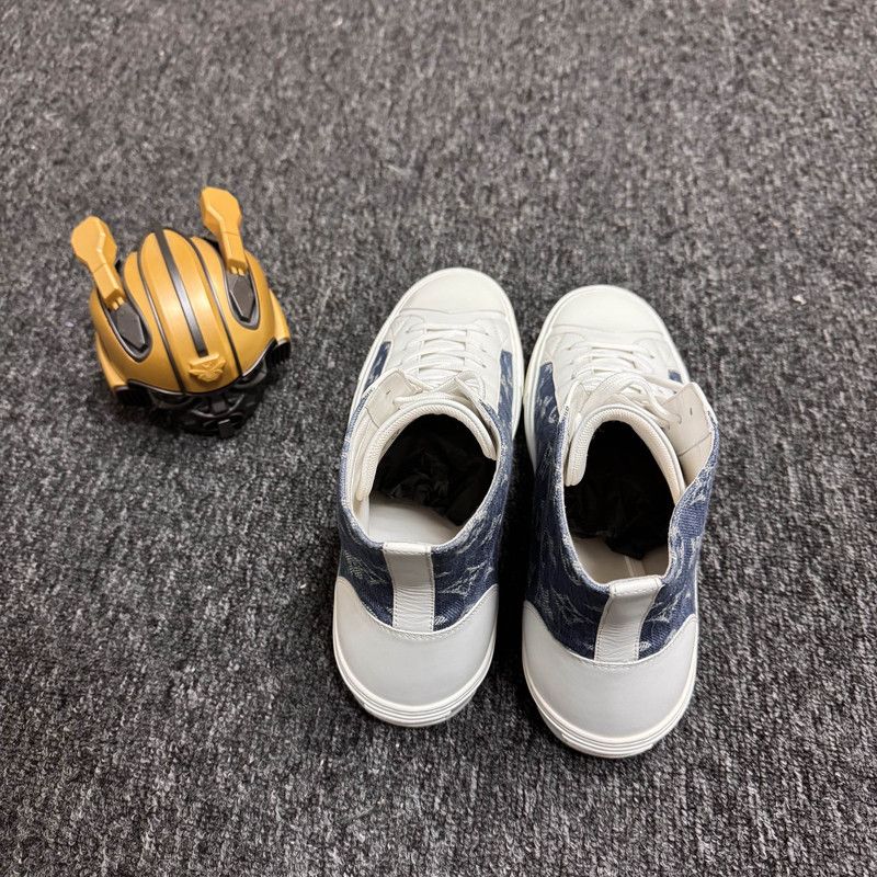 Louis Vuitton Louis Vuitton Tattoo High-Top Denim Sneakers 0079 Size US 10 / EU 43 - 3 Thumbnail
