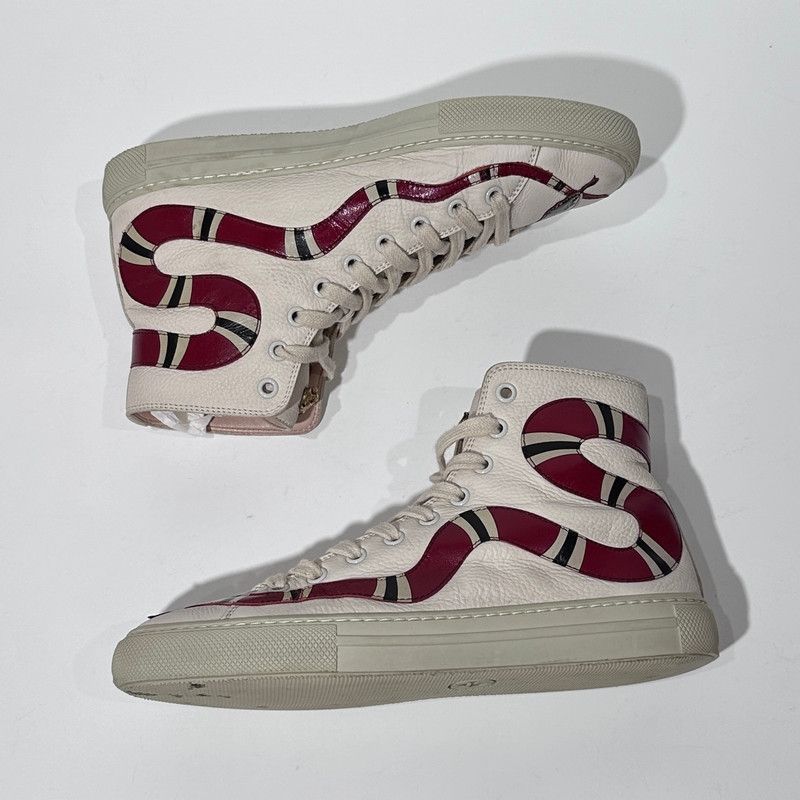 Gucci Gucci Snake Print High-Top Sneakers for All 0079 Size US 7.5 / EU 40-41 - 7 Thumbnail