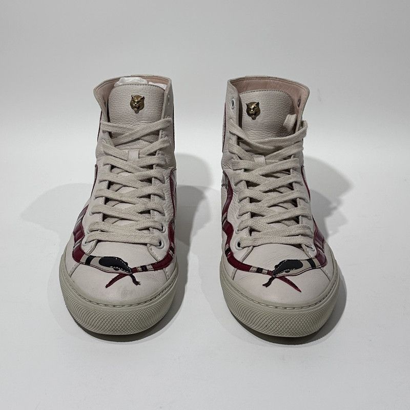 Gucci Gucci Snake Print High-Top Sneakers for All 0079 Size US 7.5 / EU 40-41 - 2 Thumbnail