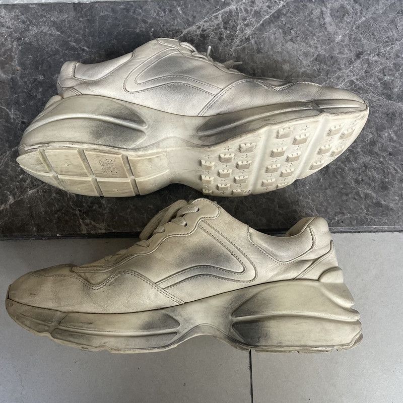 Gucci Gucci Rhyton Leather Lip Print Casual Sneakers 0079 Size US 10.5 / EU 43-44 - 7 Thumbnail