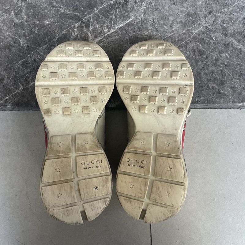Gucci Gucci Rhyton Leather Lip Print Casual Sneakers 0079 Size US 10.5 / EU 43-44 - 4 Thumbnail