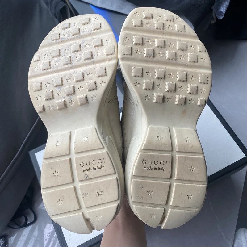 Gucci Gucci Rhyton Wave Print Low-Top Sneakers 0079 Size US 8 / EU 41 - 4 Thumbnail