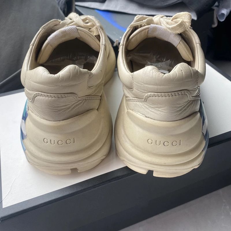 Gucci Gucci Rhyton Wave Print Low-Top Sneakers 0079 Size US 8 / EU 41 - 3 Thumbnail