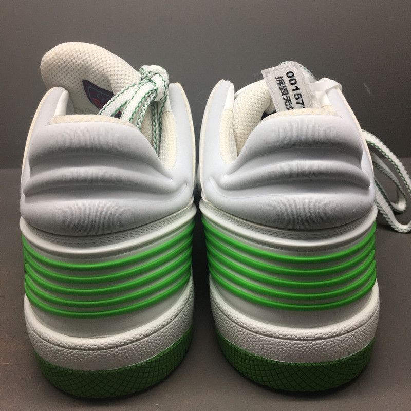 Gucci Gucci Low-Top Fashion Sneakers in White and Green 0079 Size US 10 / EU 43 - 3 Thumbnail