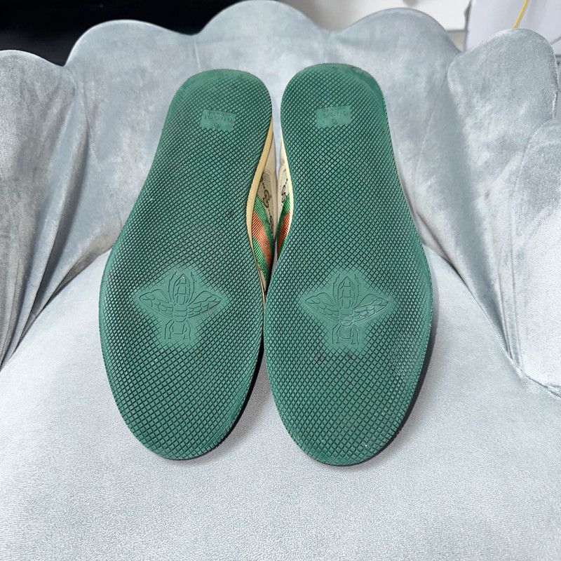 Gucci Gucci Screener Sneakers in Green and Beige 0079 Size US 8.5 / EU 41-42 - 4 Thumbnail