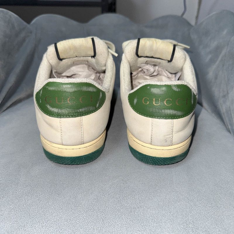 Gucci Gucci Screener Sneakers in Green and Beige 0079 Size US 8.5 / EU 41-42 - 3 Thumbnail