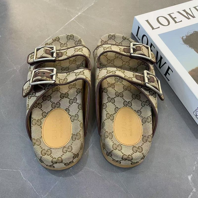 Gucci Gucci Double G Logo Buckle Slide Sandals 0079 Size US 7.5 / EU 40-41 - 3 Thumbnail