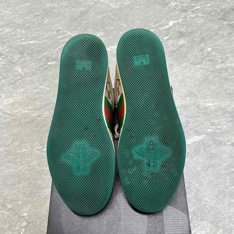 Gucci Gucci Screener Vintage Leather Sneakers for Men 0079 Size US 10.5 / EU 43-44 - 4 Thumbnail