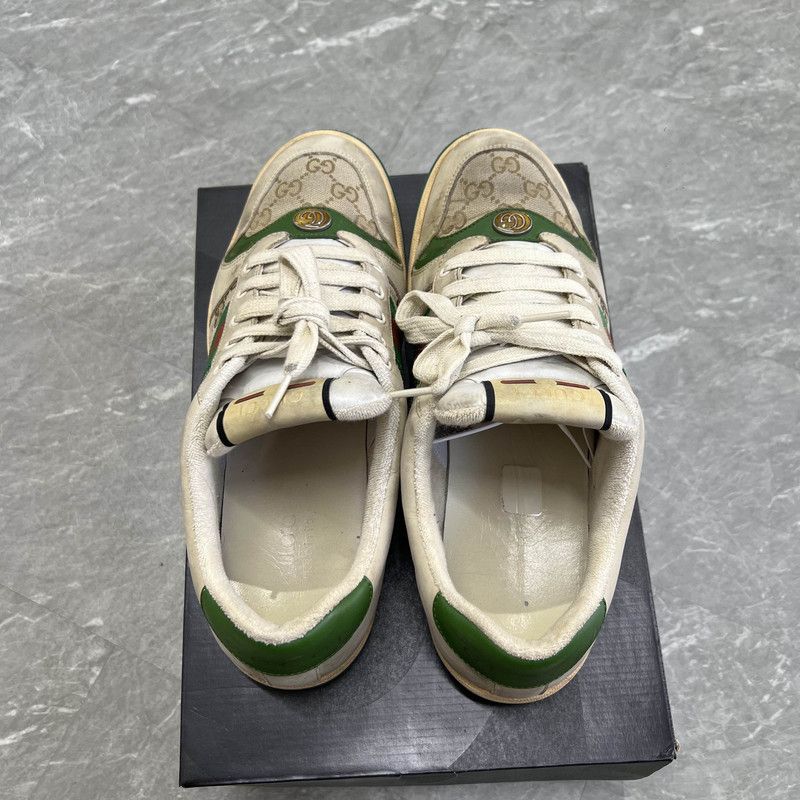 Gucci Gucci Screener Vintage Leather Sneakers for Men 0079 Size US 10.5 / EU 43-44 - 10 Thumbnail