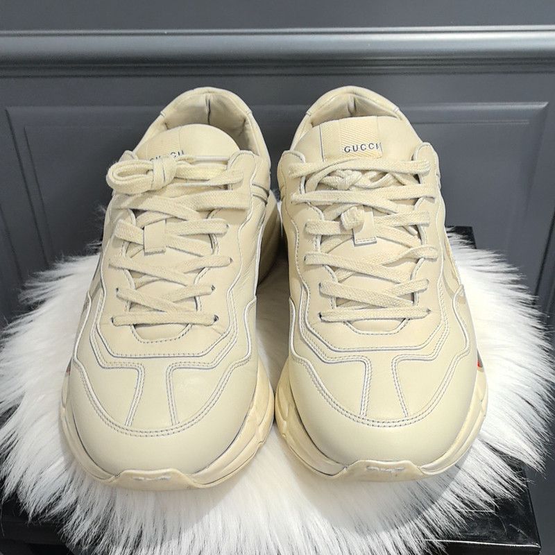 Gucci Gucci Rhyton Logo Low-Top Dad Sneakers 0079 Size US 10.5 / EU 43-44 - 2 Thumbnail