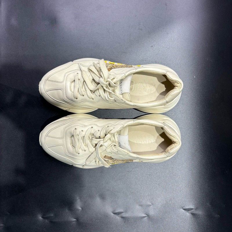 Gucci Gucci Rhyton Leather Low-Top Dad Sneakers 0079 Size US 7.5 / EU 40-41 - 8 Thumbnail