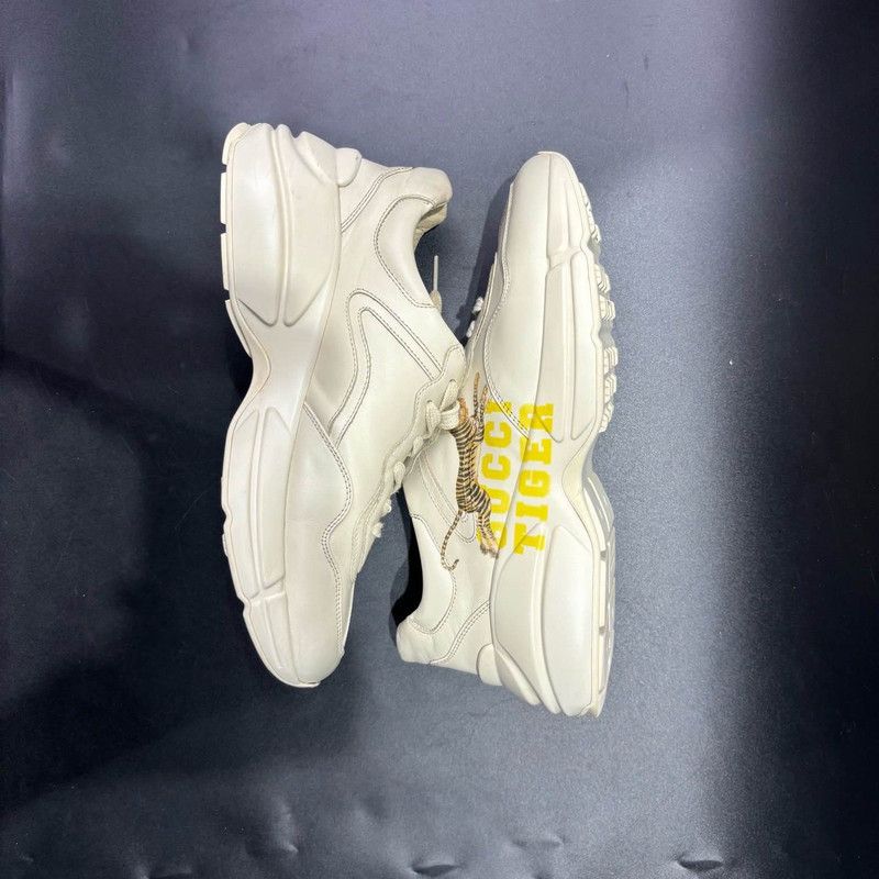 Gucci Gucci Rhyton Leather Low-Top Dad Sneakers 0079 Size US 7.5 / EU 40-41 - 6 Thumbnail