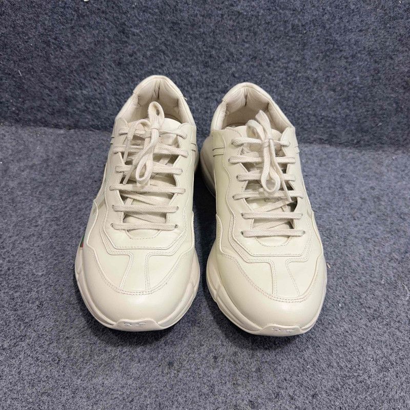 Gucci Rhyton Logo Dad Sneakers in Ivory 0079