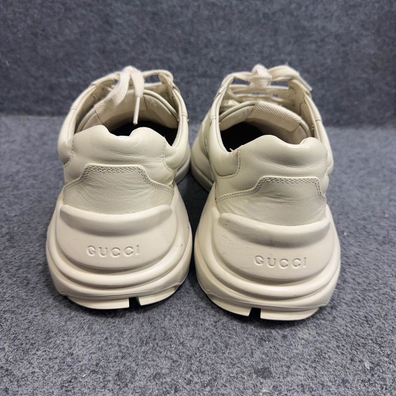 Gucci Rhyton Logo Dad Sneakers in Ivory 0079