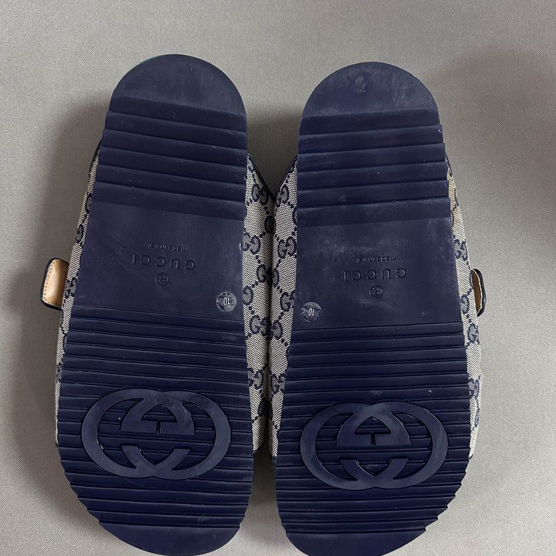 Gucci Gucci Brown Slide Sandals for Men 0079 Size US 10.5 / EU 43-44 - 4 Thumbnail