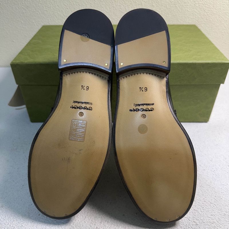 Gucci Gucci Black Slip-On Casual Shoes for Men 0079 Size US 8.5 / EU 41-42 - 4 Thumbnail