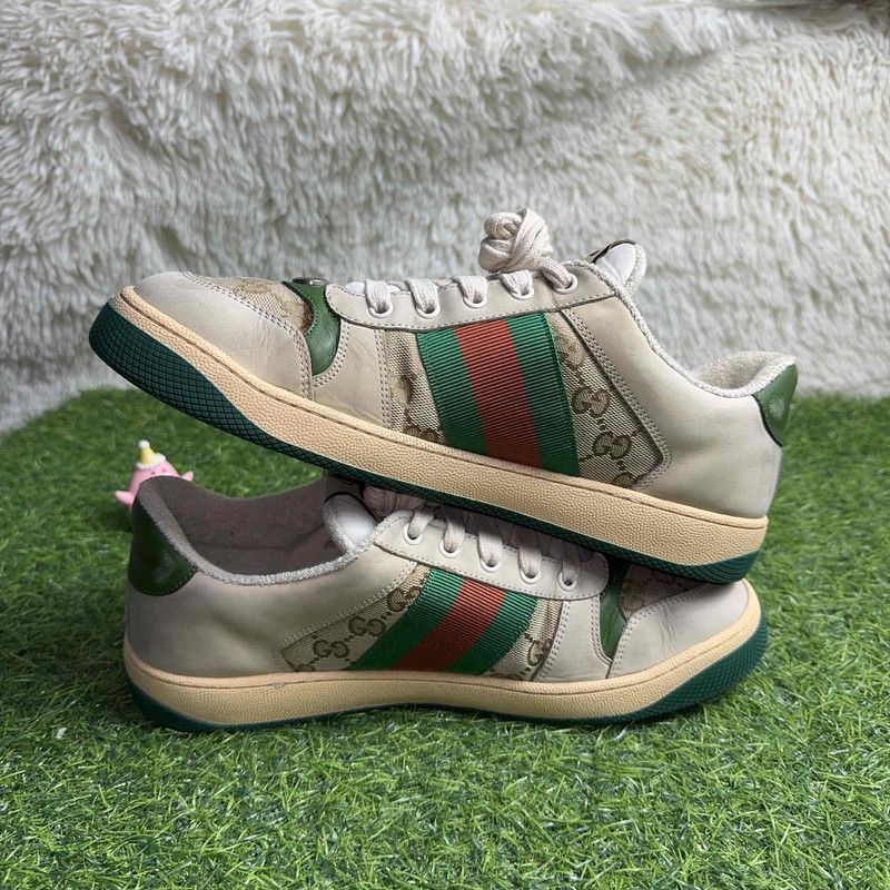 Gucci Gucci Screener Vintage Lace-Up Sneakers 0079 Size US 9.5 / EU 42-43 - 7 Thumbnail
