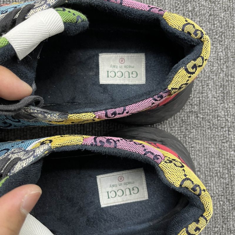 Gucci Gucci Rhyton Multicolour Canvas Low-top Sneakers 0079 Size US 9.5 / EU 42-43 - 9 Thumbnail