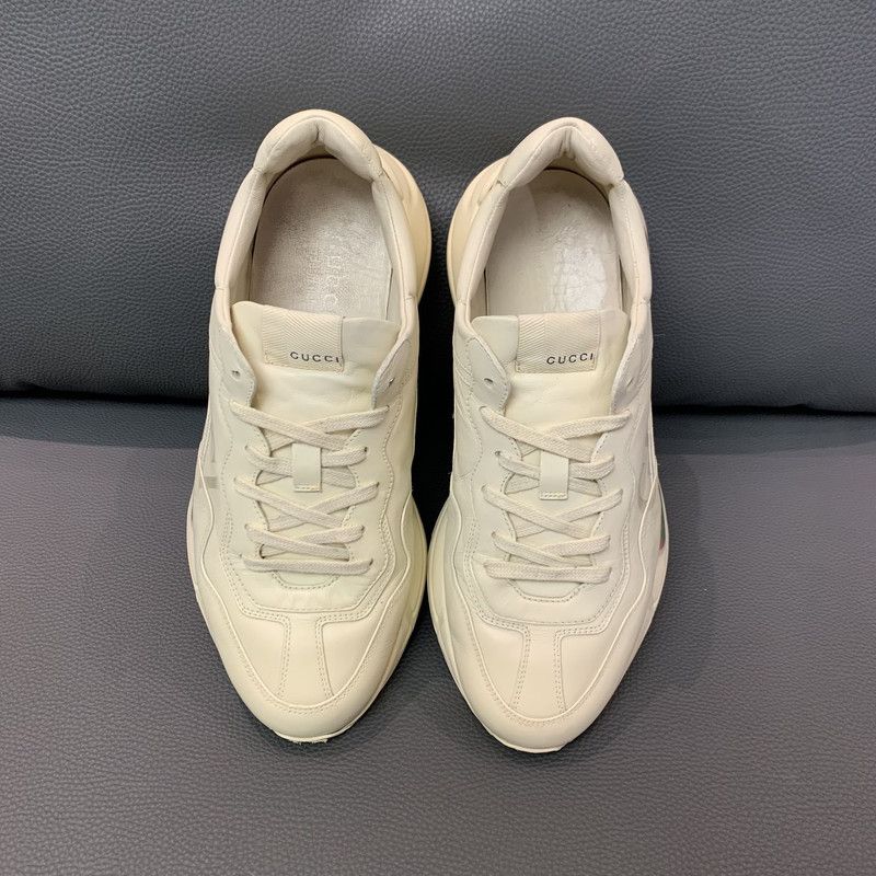 Gucci Gucci Rhyton Logo Dad Sneakers in Ivory White 0079 Size US 9 / EU 42 - 2 Thumbnail