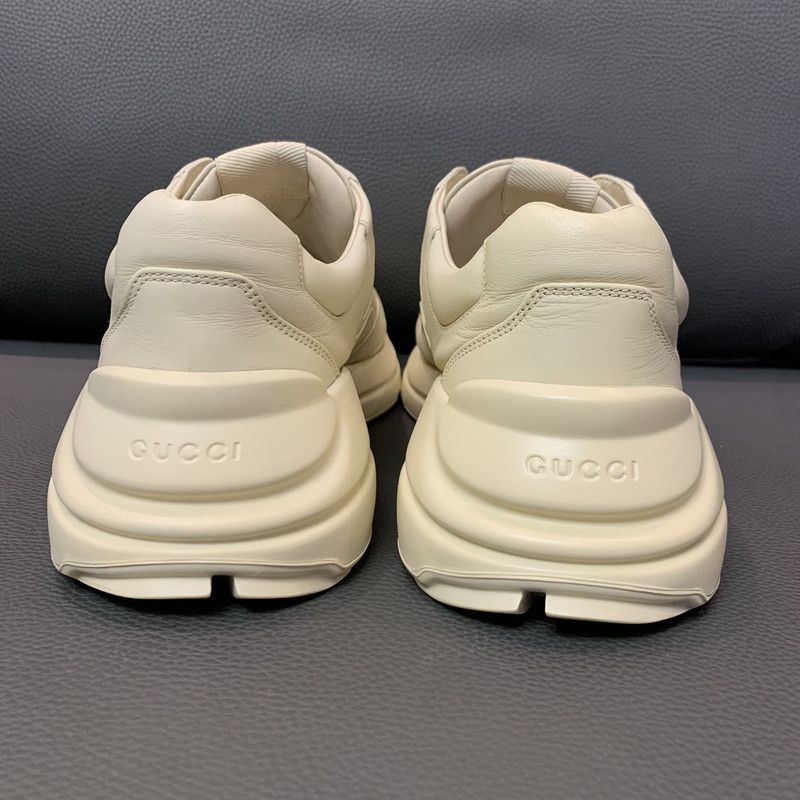 Gucci Gucci Rhyton Logo Dad Sneakers in Ivory White 0079 Size US 9 / EU 42 - 3 Thumbnail
