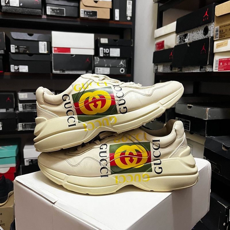 Gucci Gucci Rhyton Logo Low-Top Dad Sneakers 0079 Size US 9.5 / EU 42-43 - 2 Thumbnail
