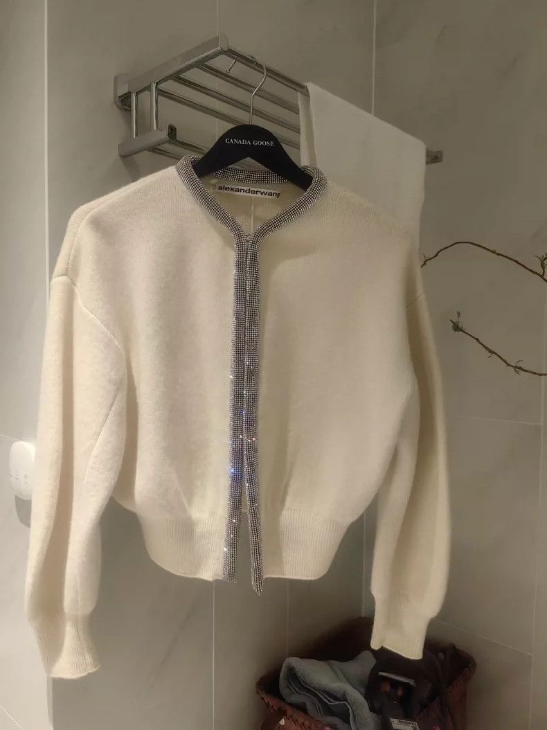 Alexander Wang Alexander Wang White Knit Cardigan Size XS / US 0-2 / IT 36-38 - 2 Thumbnail
