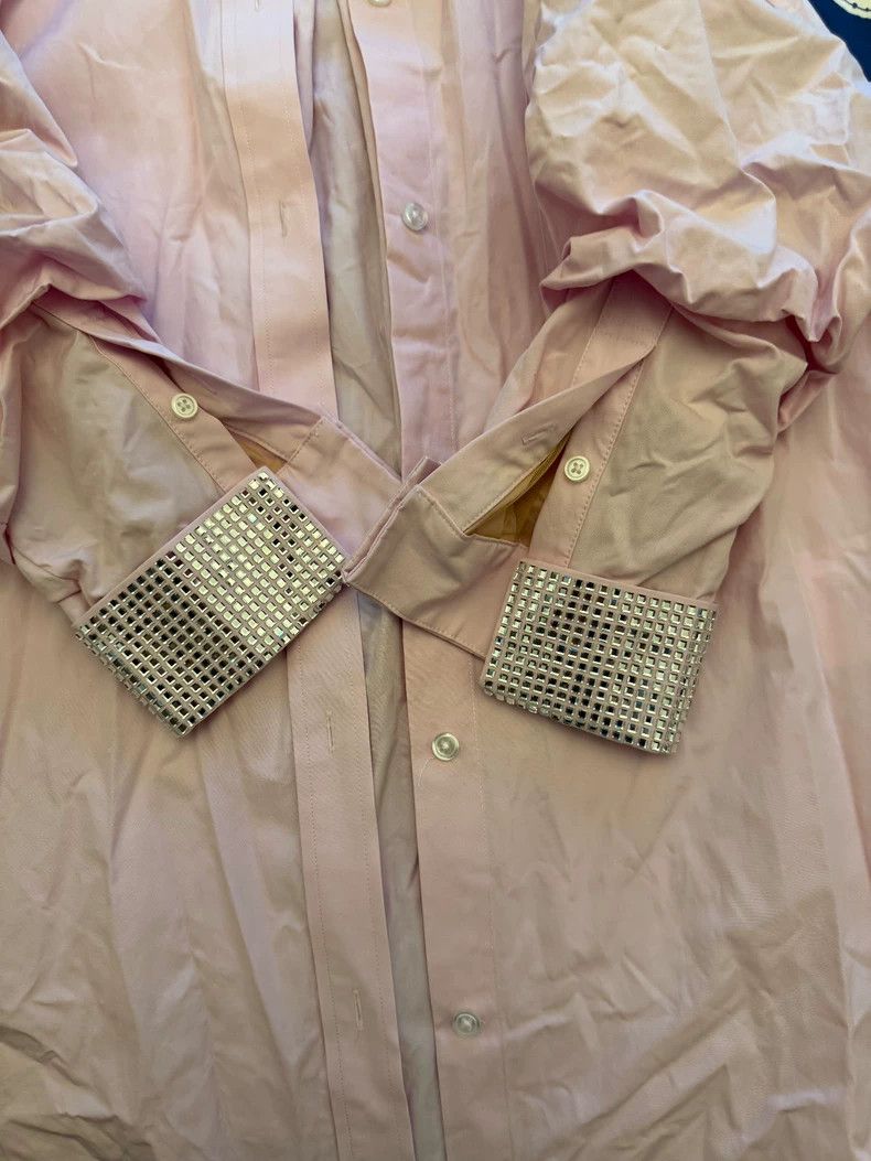 Alexander Wang Alexander Wang Pink Shirt with Crystal Cuffs Size XS / US 0-2 / IT 36-38 - 2 Thumbnail