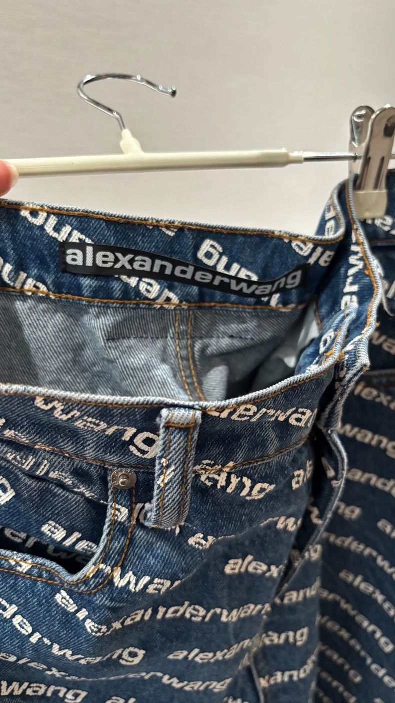 Alexander Wang Alexander Wang Logo Straight Leg Jeans Size 28" / US 6 / IT 42 - 5 Thumbnail