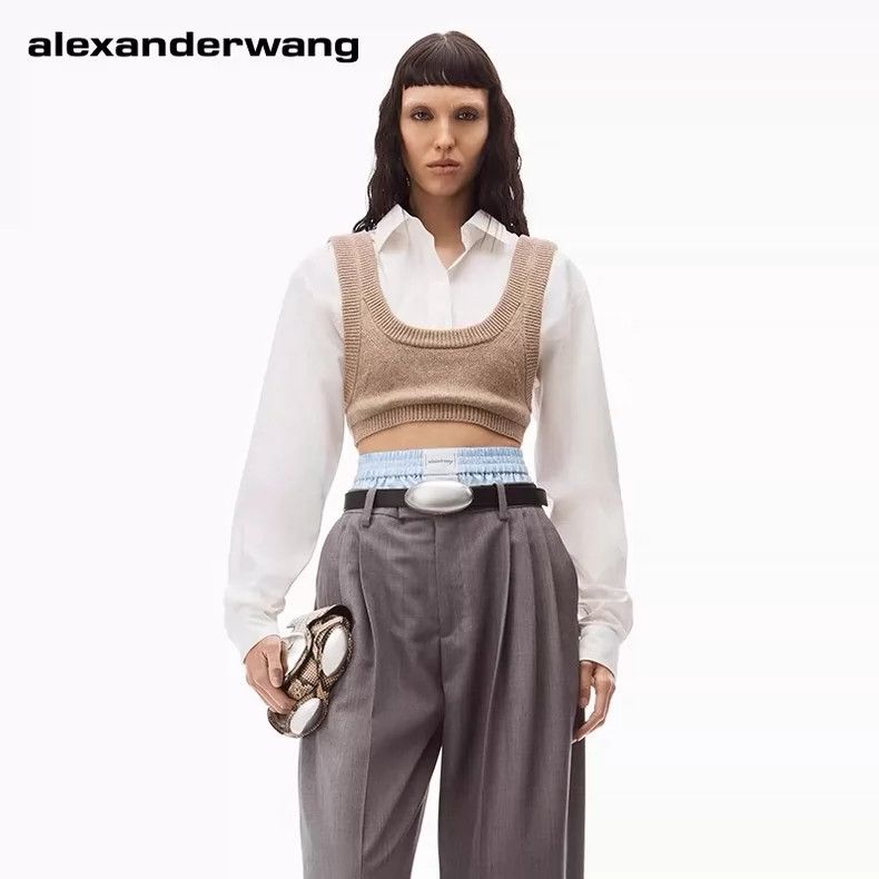 Alexander Wang Alexander Wang Knit Shirt Layered Top Size XS / US 0-2 / IT 36-38 - 7 Thumbnail