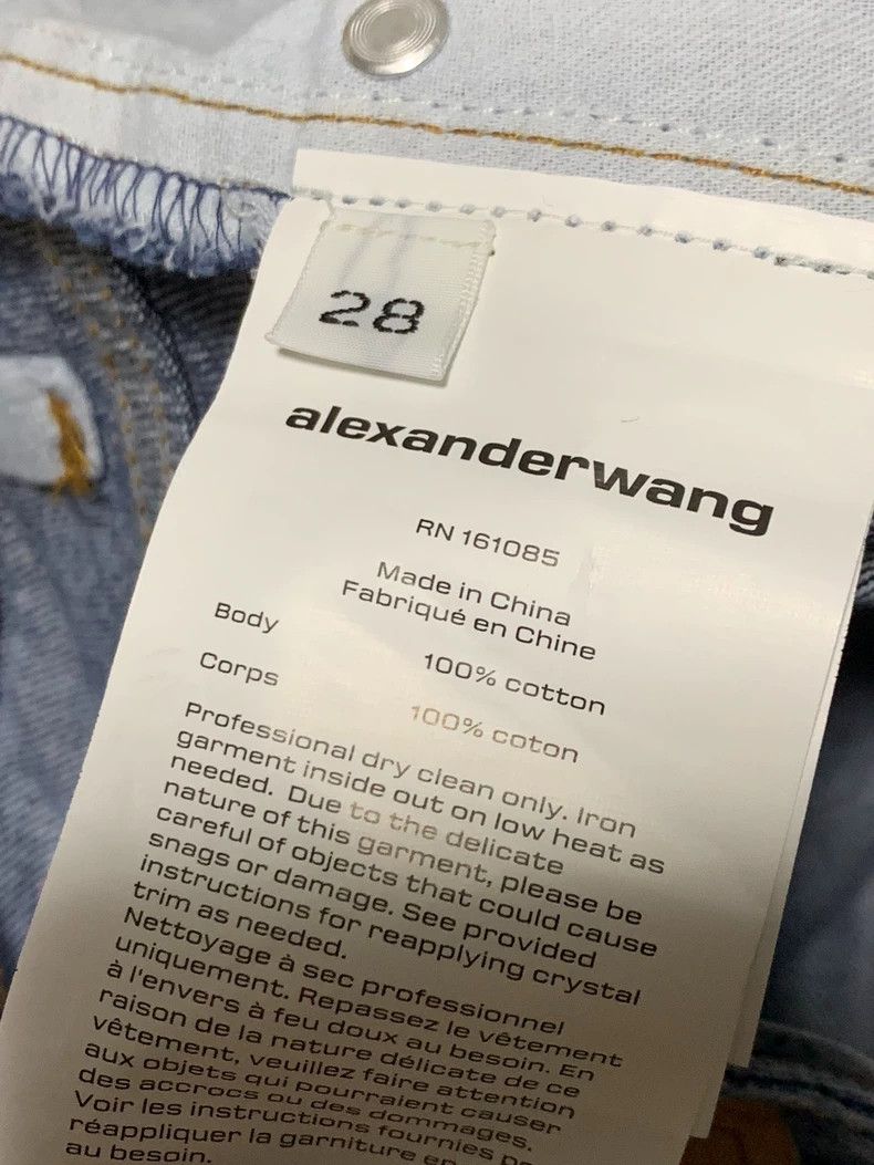 Alexander Wang Alexander Wang Rhinestone Denim Shorts Size 28" / US 6 / IT 42 - 3 Thumbnail