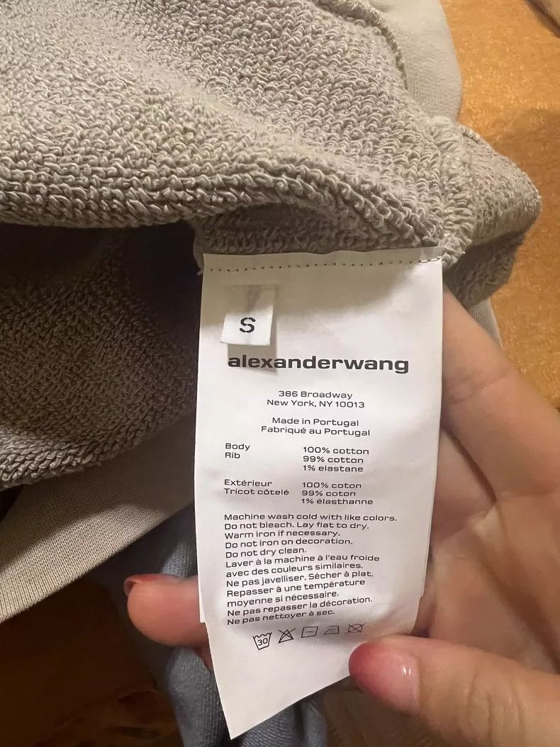 Alexander Wang Alexanderwang embossed milk tea color hoodie Size S / US 4 / IT 40 - 3 Thumbnail