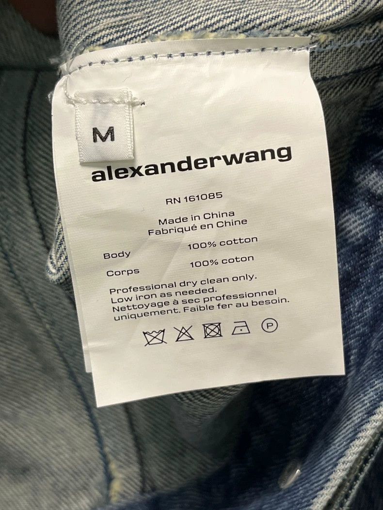 Alexander Wang Alexander Wang Women's Denim Biker Jacket Size S / US 4 / IT 40 - 8 Thumbnail