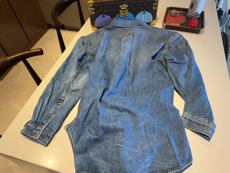 Alexander Wang Alexander Wang Denim Long Sleeve Shirt Size S / US 4 / IT 40 - 6 Thumbnail