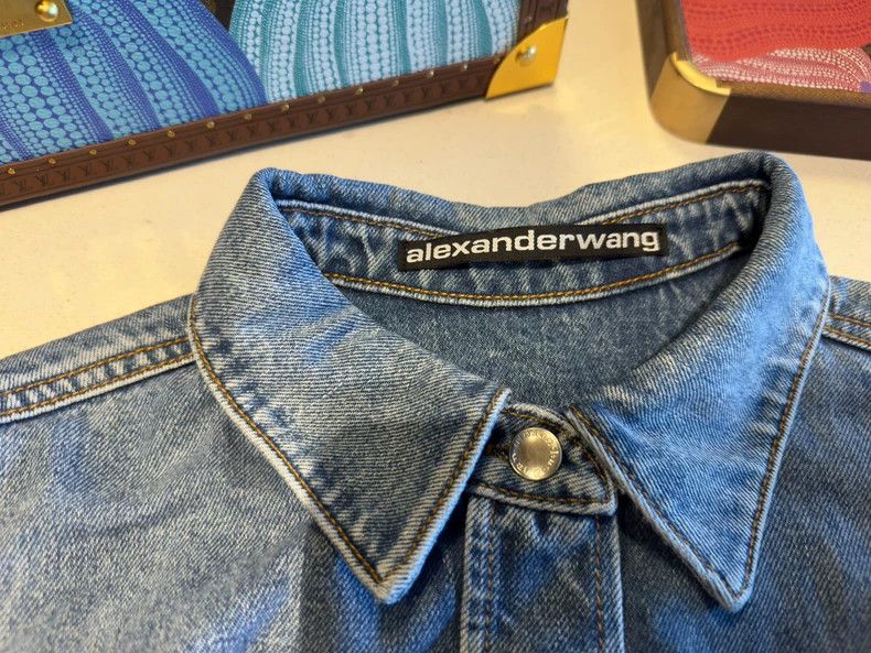 Alexander Wang Alexander Wang Denim Long Sleeve Shirt Size S / US 4 / IT 40 - 3 Thumbnail