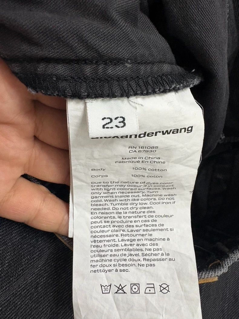 Alexander Wang Alexander Wang Gray Wide-Leg Jeans Size 23" - 2 Thumbnail