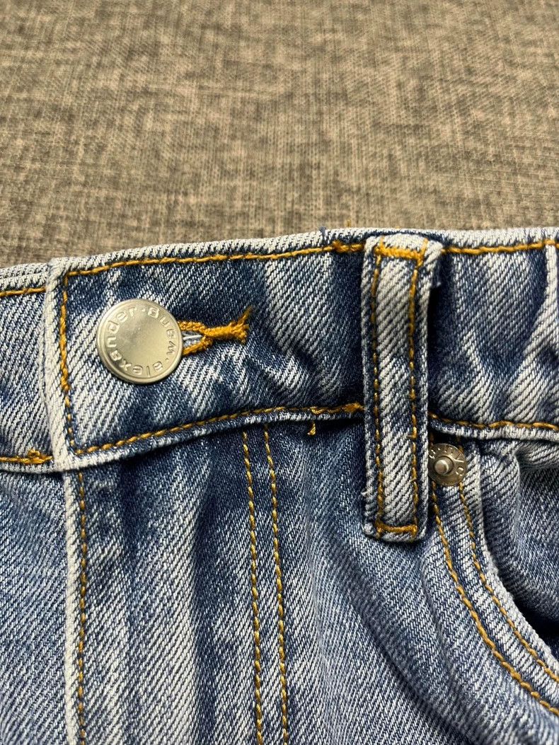 Alexander Wang Alexander Wang Washed Distressed Wide-Leg Jeans Size 24" / US 00 / IT 34 - 6 Thumbnail