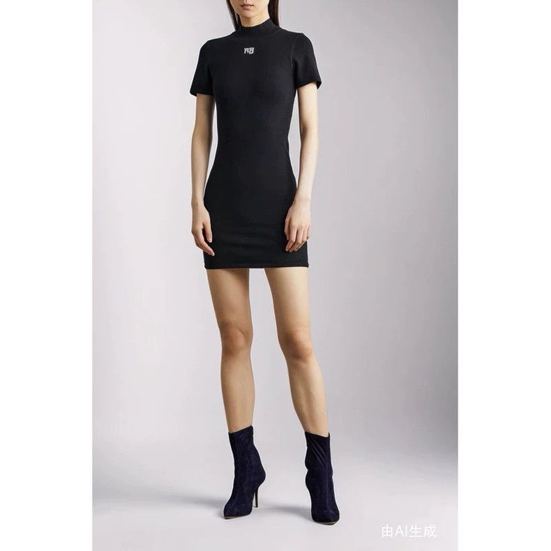 Alexander Wang Alexanderwang Women's Embroidered Mini Dress Size S / US 4 / IT 40 - 7 Thumbnail