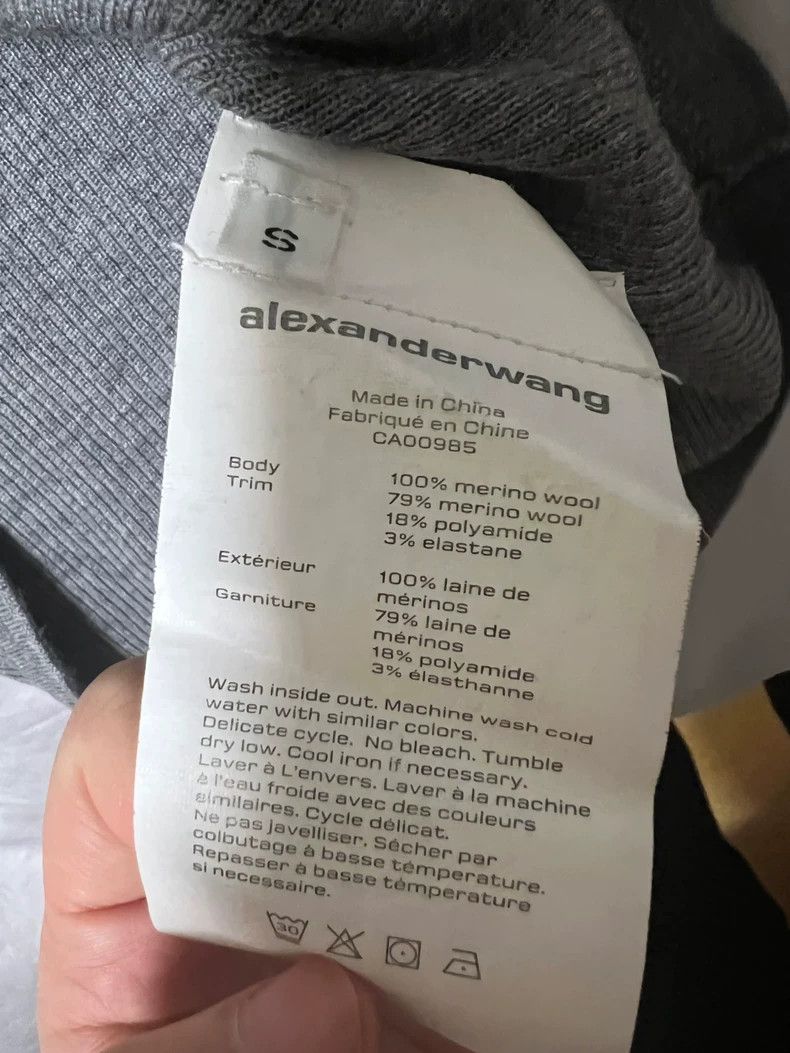 Alexander Wang Alexander Wang Gray Wool Sweater Size S / US 4 / IT 40 - 4 Thumbnail