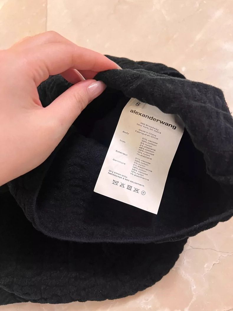 Alexander Wang Alexander Wang Black Short Sleeve Crop Top Size S / US 4 / IT 40 - 4 Thumbnail