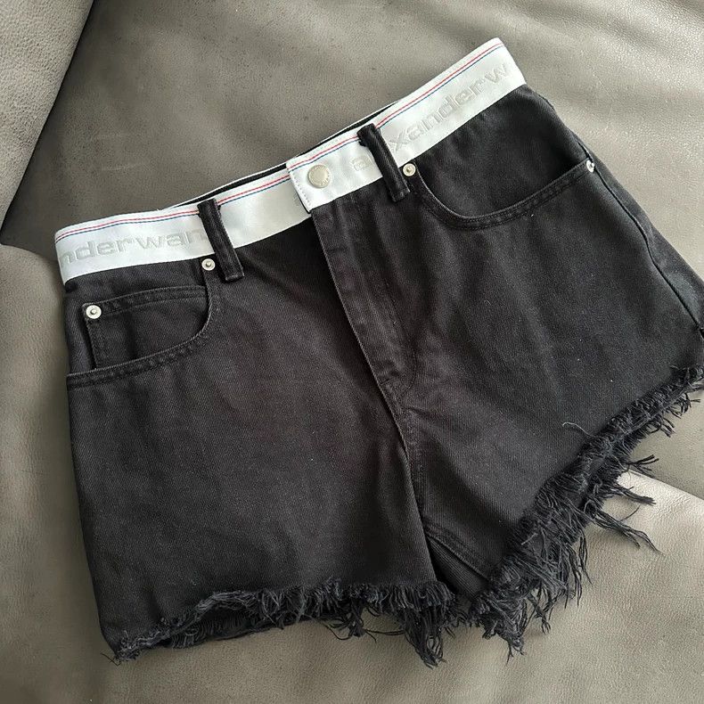 Alexander Wang Alexander Wang Black Denim Shorts Size 27" / US 4 / IT 40 - 3 Thumbnail