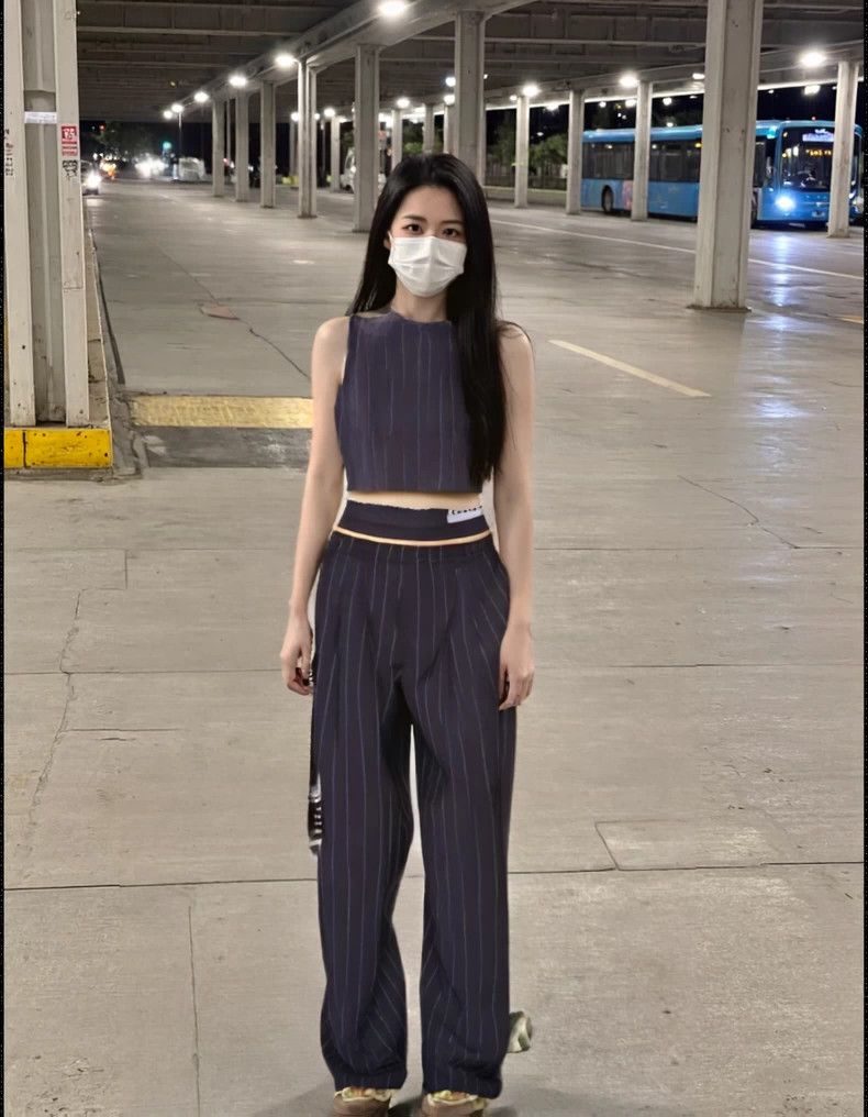 Alexander Wang Alexanderwang Women's Wool Striped Pants Size 28" / US 6 / IT 42 - 4 Thumbnail