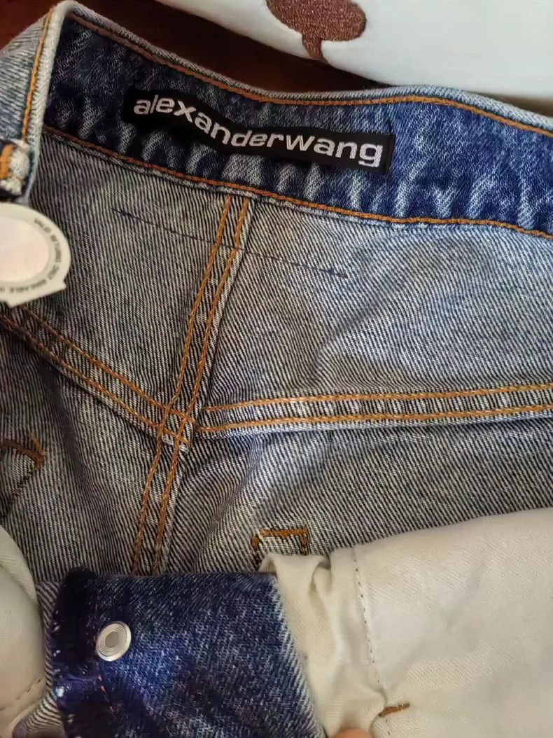 Alexander Wang Alexander Wang Distressed Logo Jeans Size 25" / US 0 / IT 36 - 3 Thumbnail