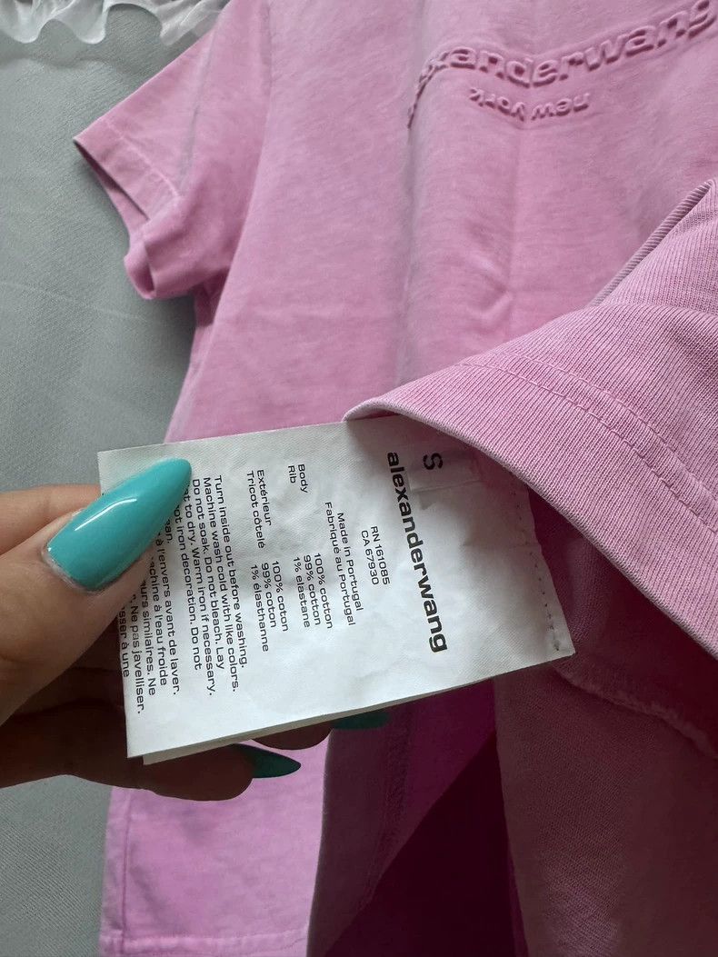 Alexander Wang Alexander Wang Pink Short Sleeve T-Shirt Size S / US 4 / IT 40 - 4 Thumbnail