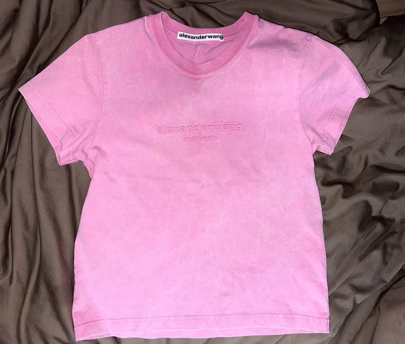 Alexander Wang Alexander Wang Pink Short Sleeve T-Shirt Size S / US 4 / IT 40 - 2 Thumbnail